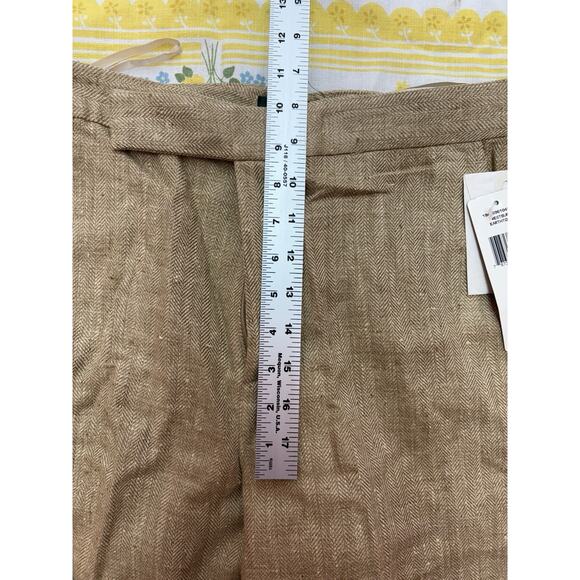 Lauren Ralph Lauren Westbury Linen Pants Earthtone Size 10 Wide Leg NWT - Picture 9 of 12